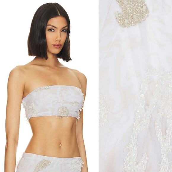 Onalaja x REVOLVE Bandeau Festival Top NWT Size Medium - Picture 2 of 3